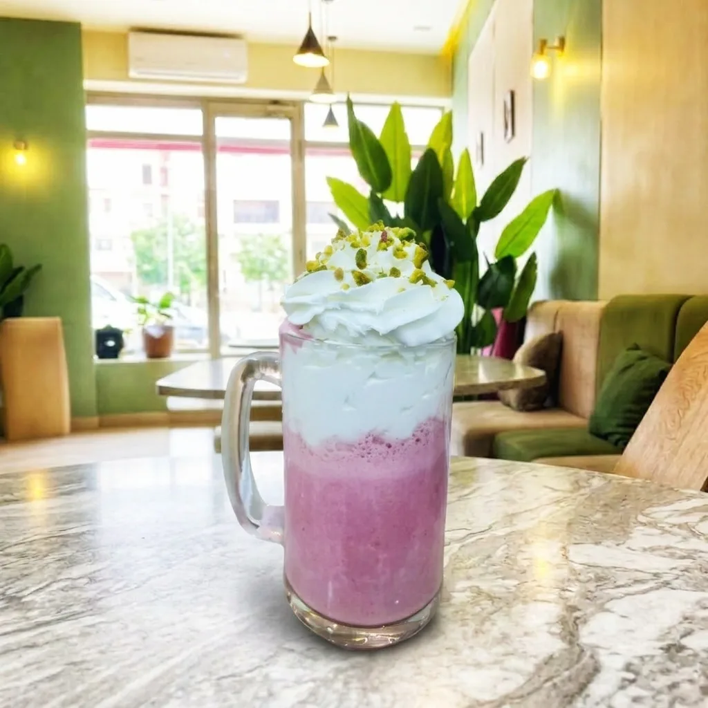 Milkshake fraise chantilly