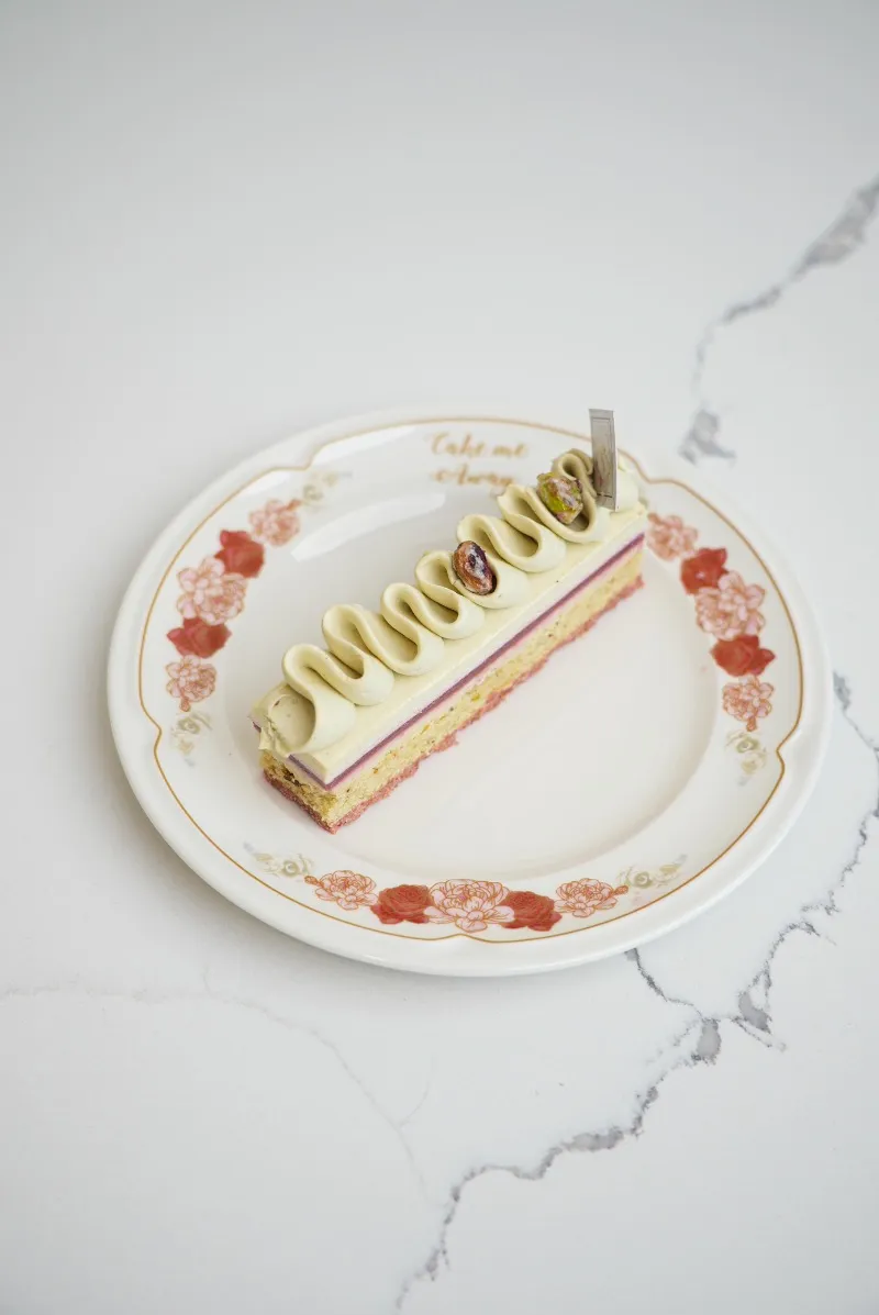 Le pistache framboise