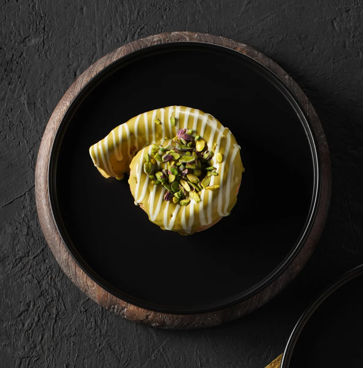 Crêpe roulée pistache