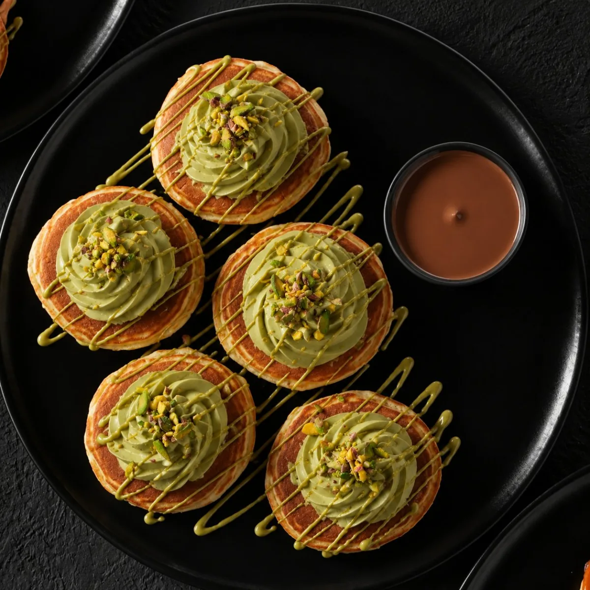 Pancake cheese pistache