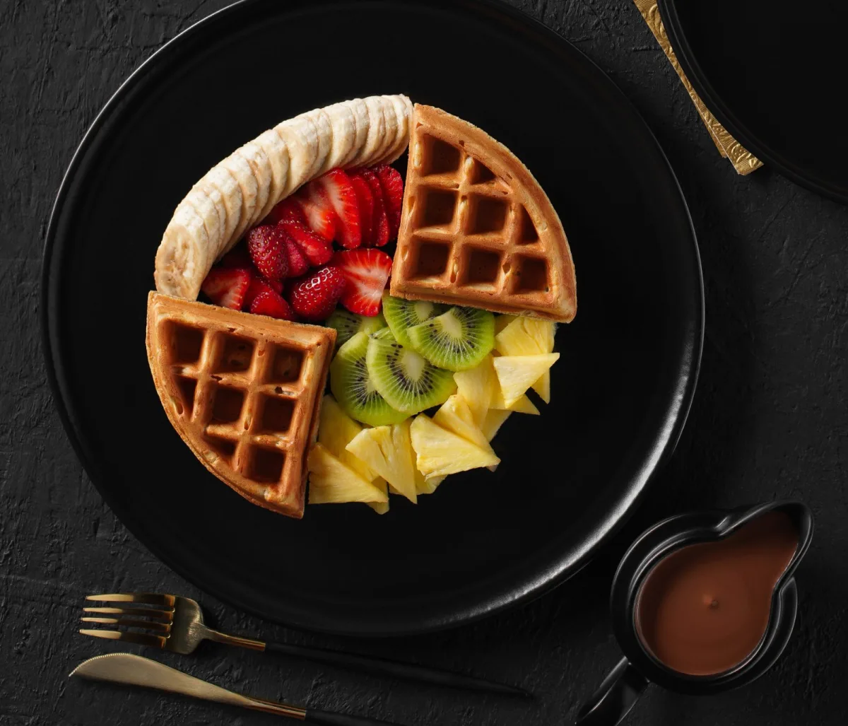 Gaufre au fruits