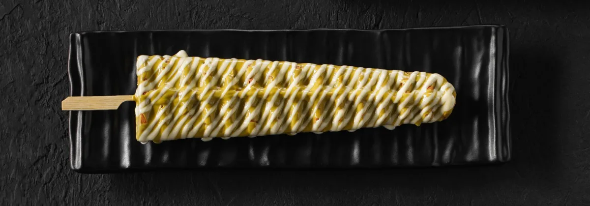 Gaufre sucette pistache