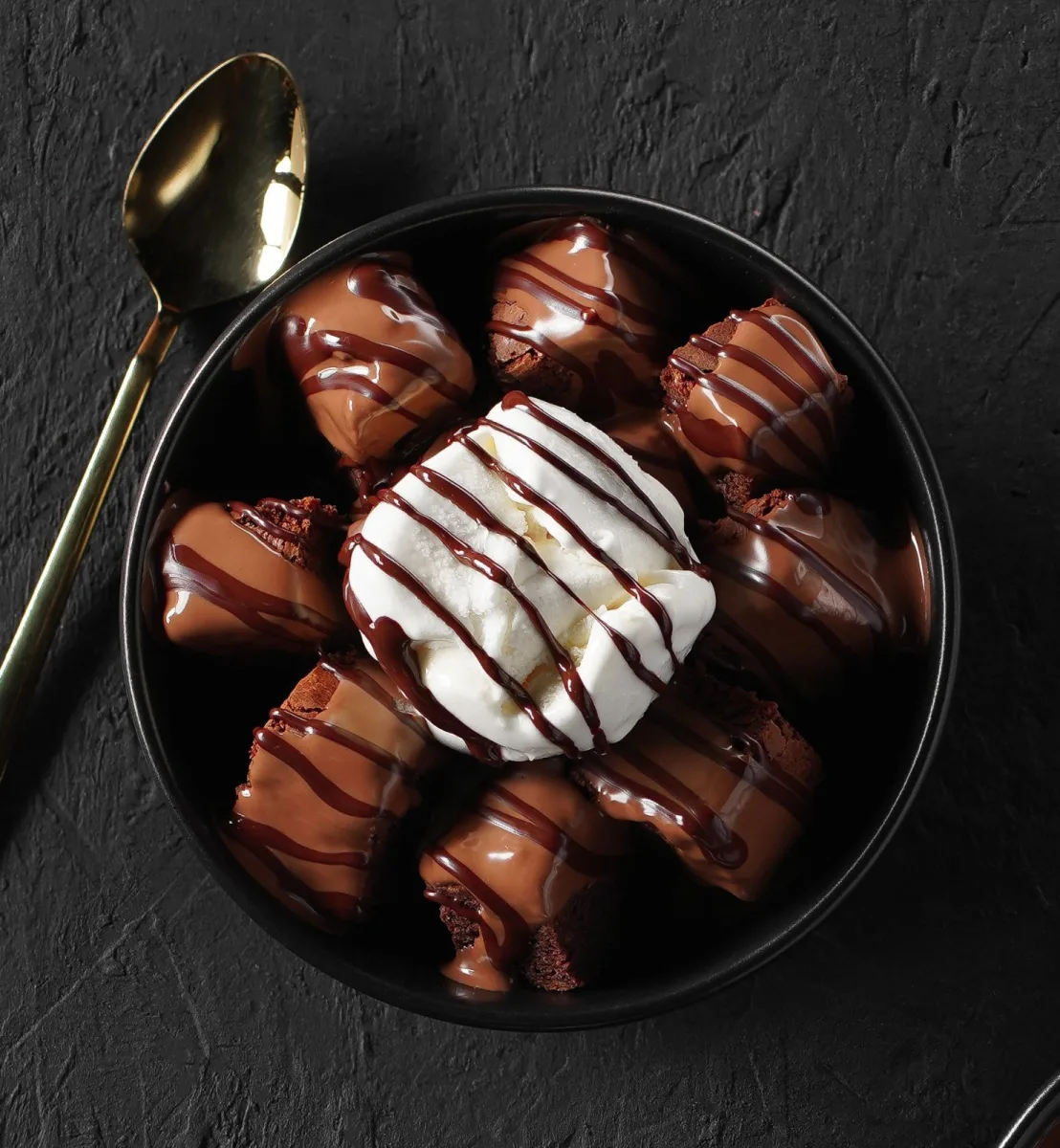 Assiete de brownie