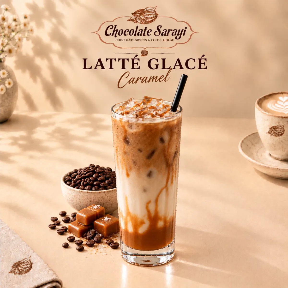 LATTE GLACÉ AU CARAMEL