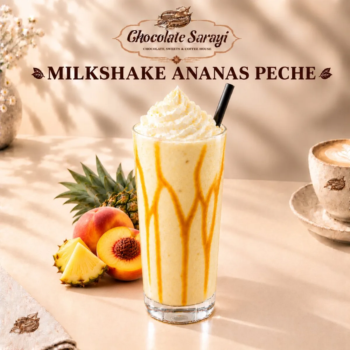 MILKSHAKE ANANAS PÊCHE