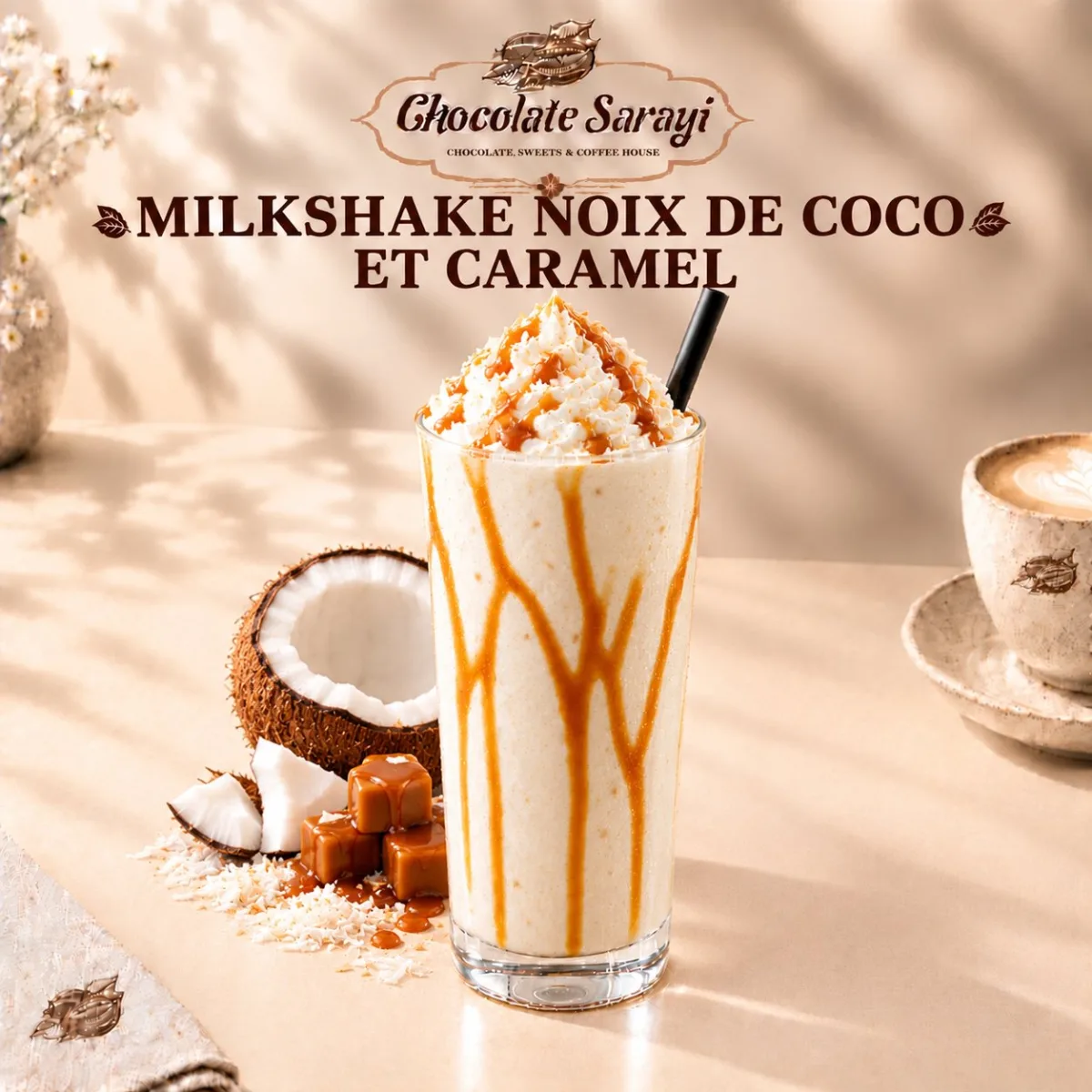 MILKSHAKE NOIX DE COCO ET CARAMEL