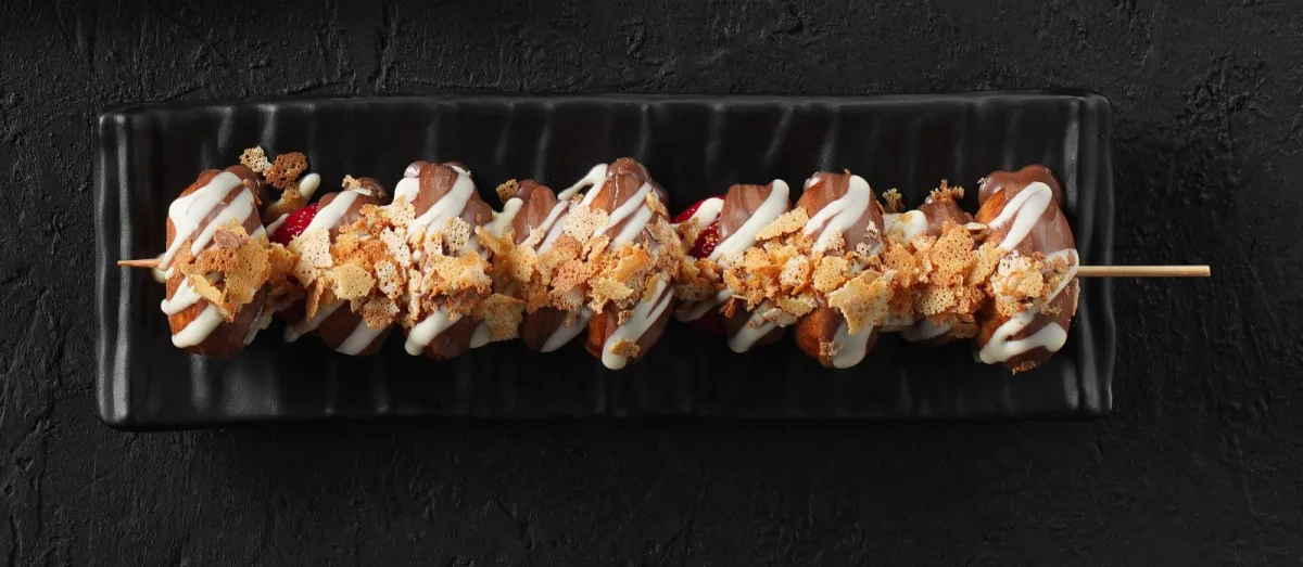 Brochette de mini pancake