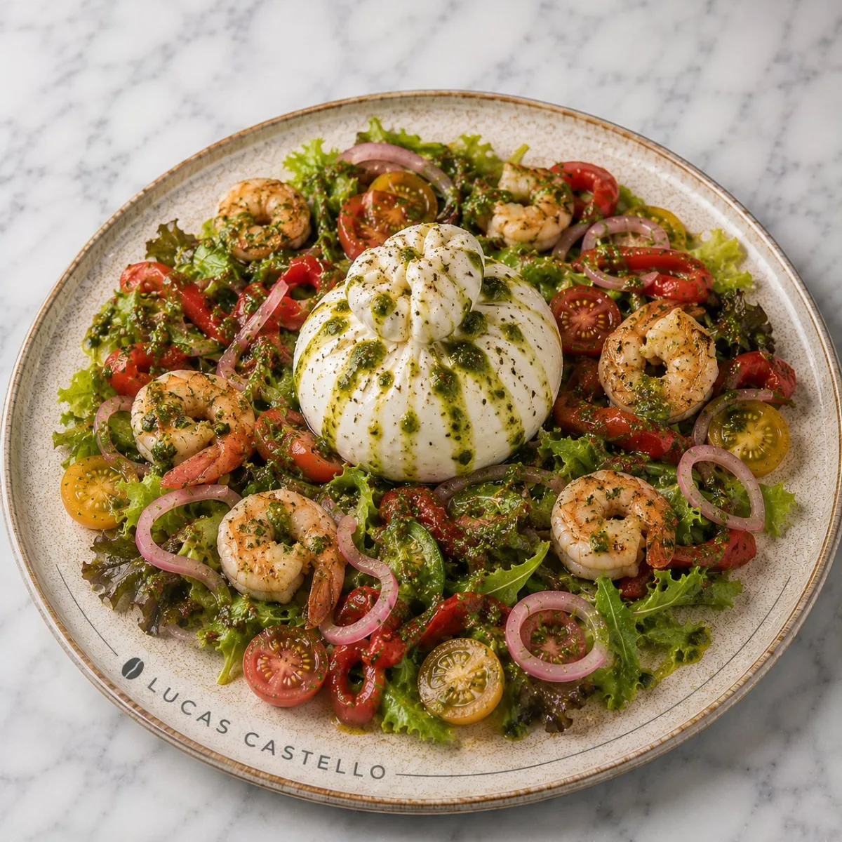Salade Burrata Pesto