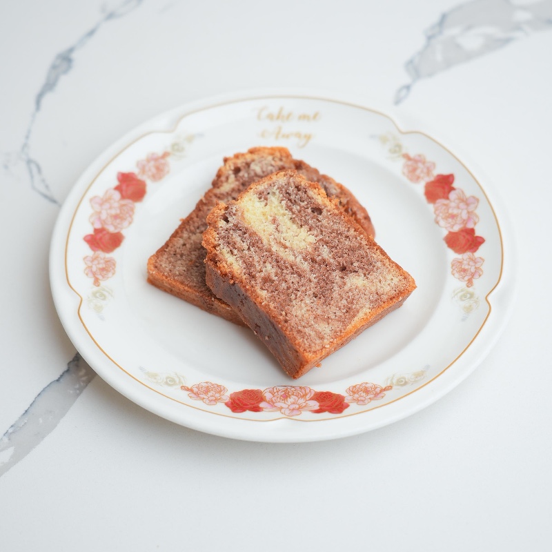 Tranche cake marbré