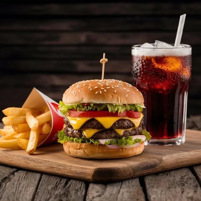 BURGER + FRITES + SODA