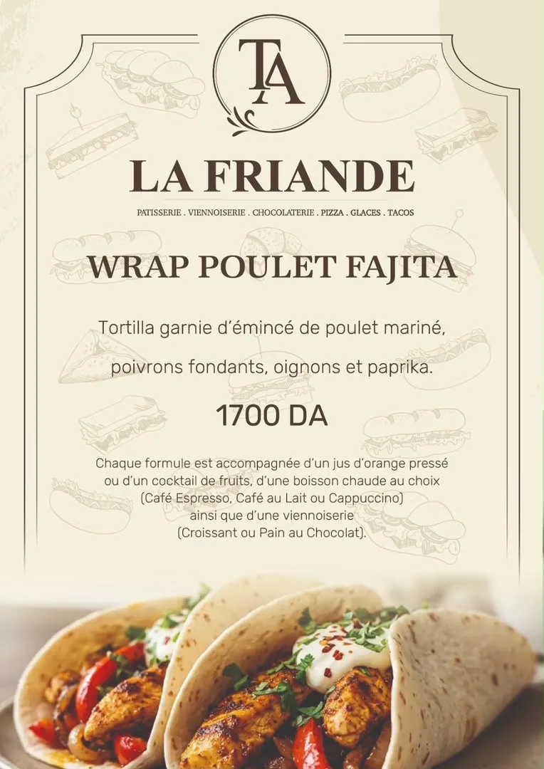 WRAP POULET FAJITA