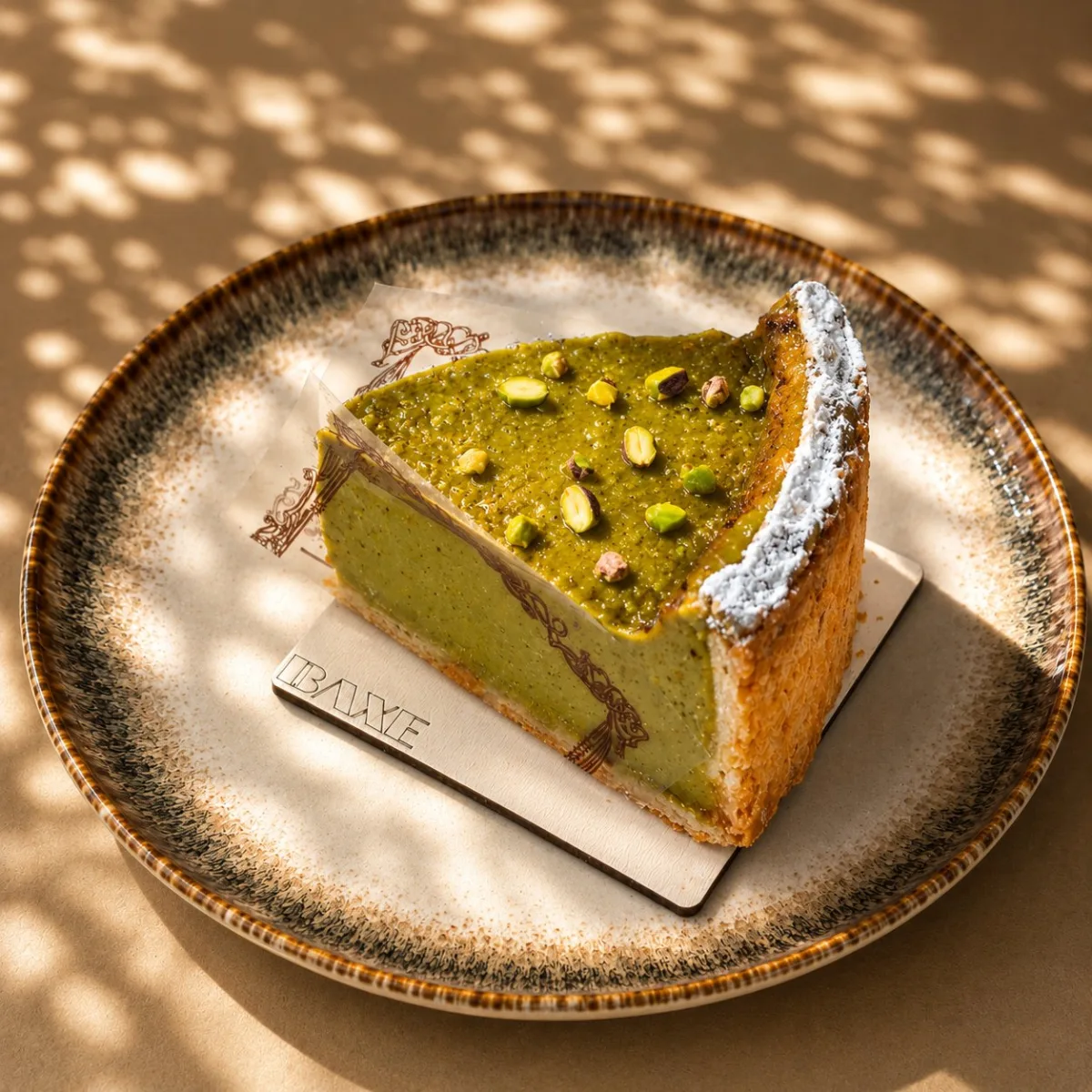 Flan pistache