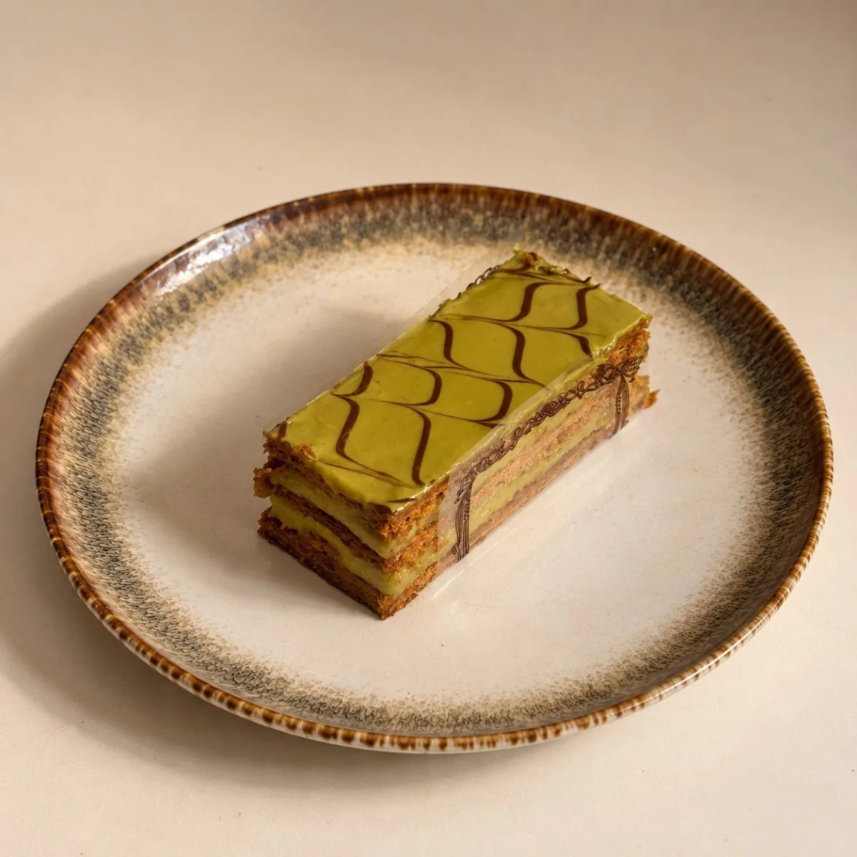 mille  feuille pistache
