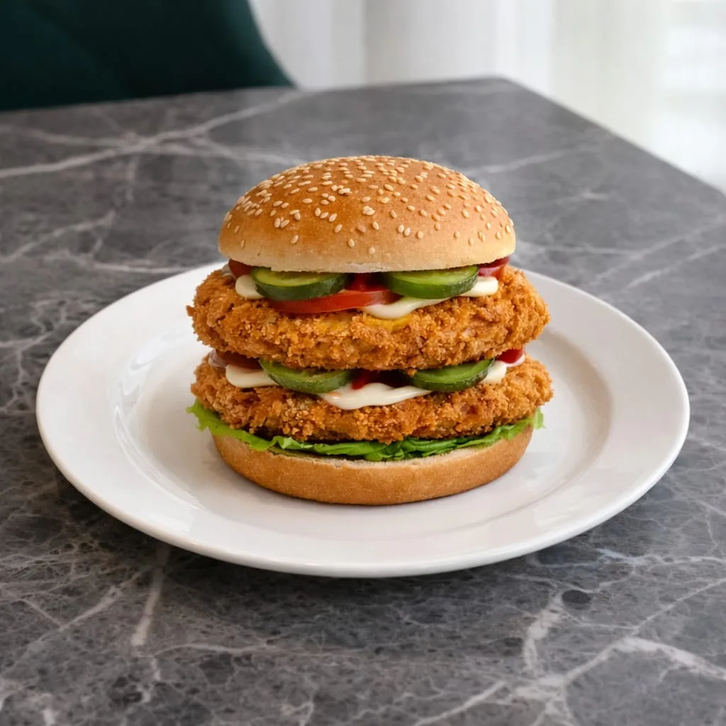 Burger double chicken