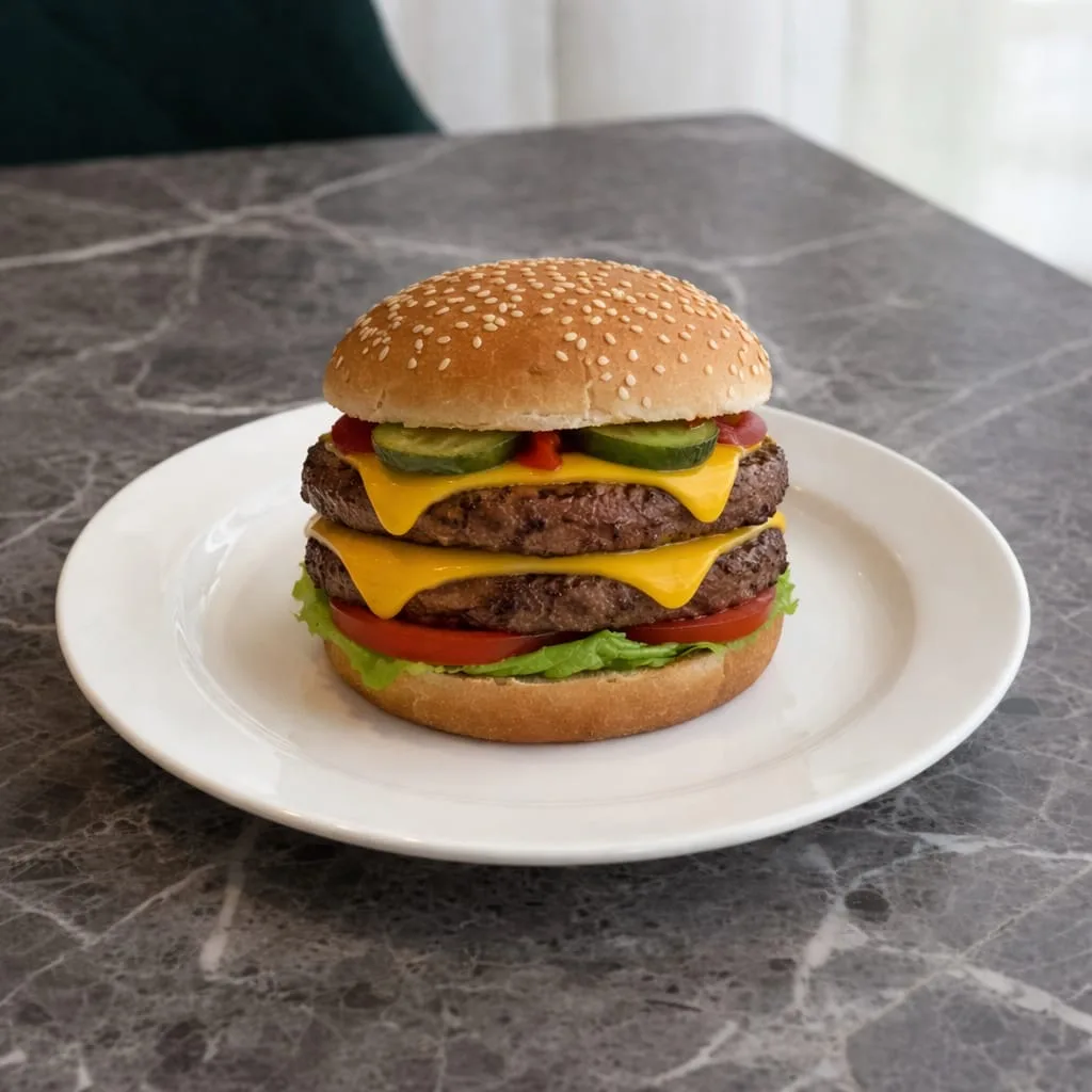 Burger double meat