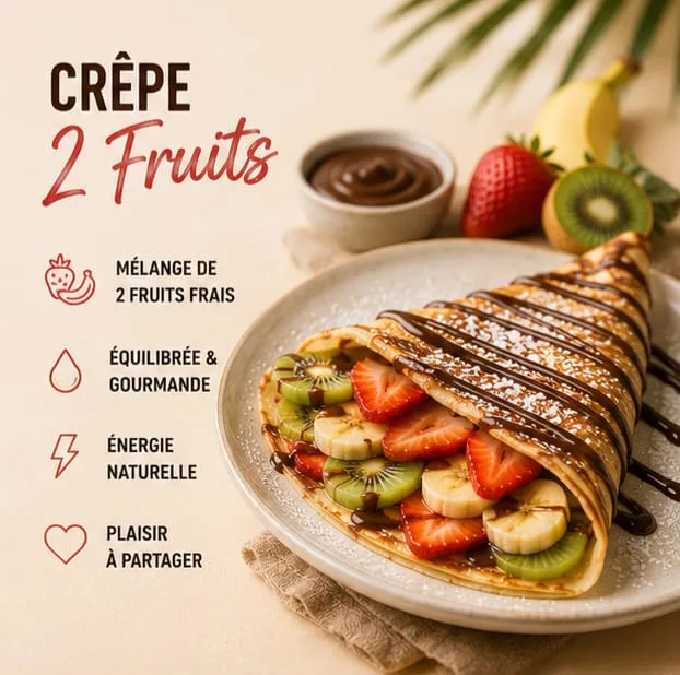 Crêpes 2 fruits