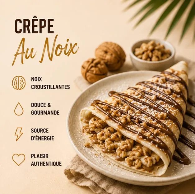 Crêpes au noix
