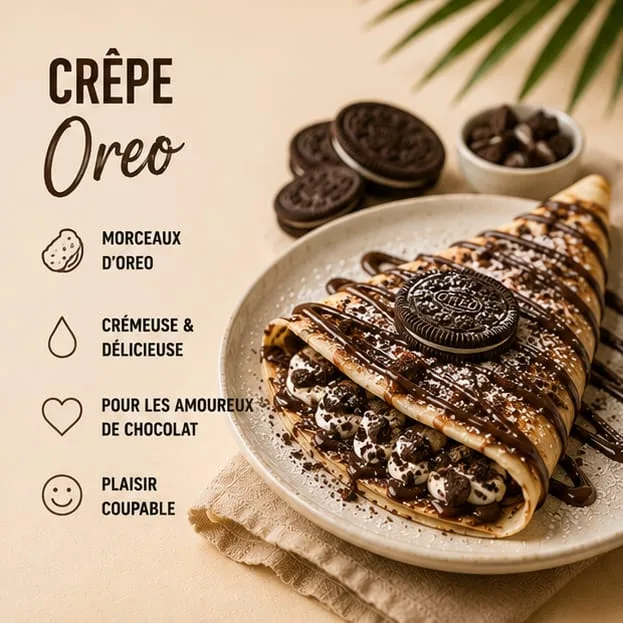 Crêpes oreo