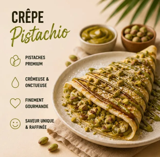 Crêpes Pistachio