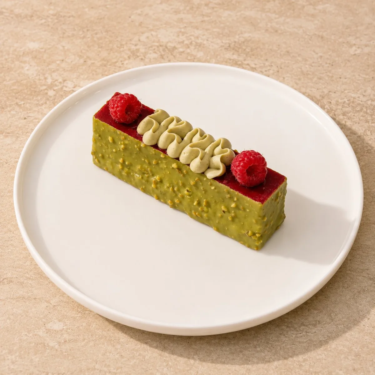 Pavé Pistache Framboise