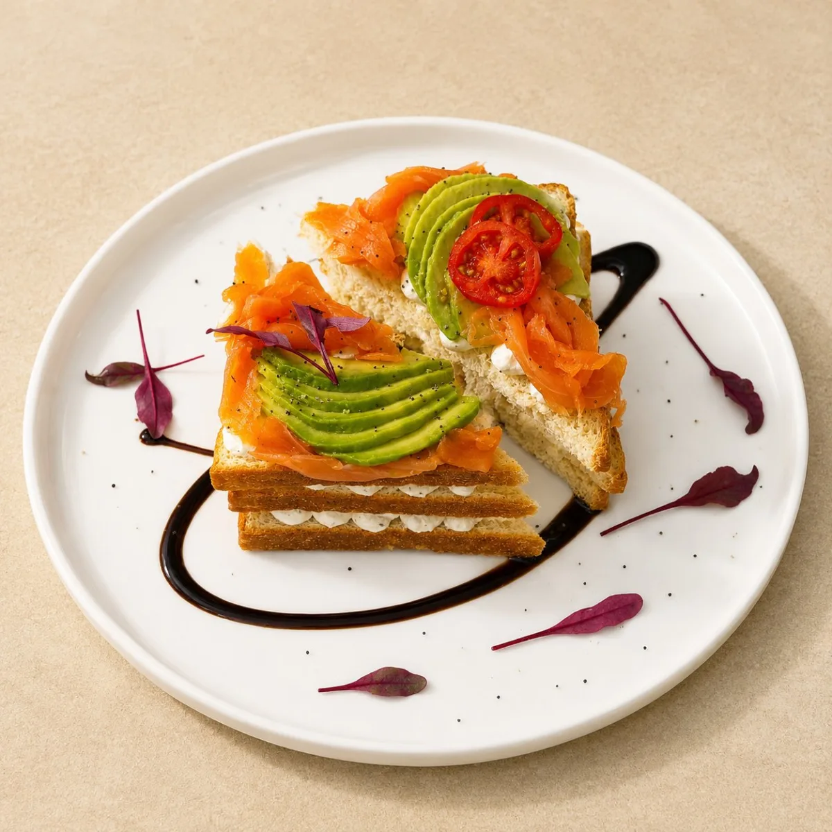 Nordic salmon avocado