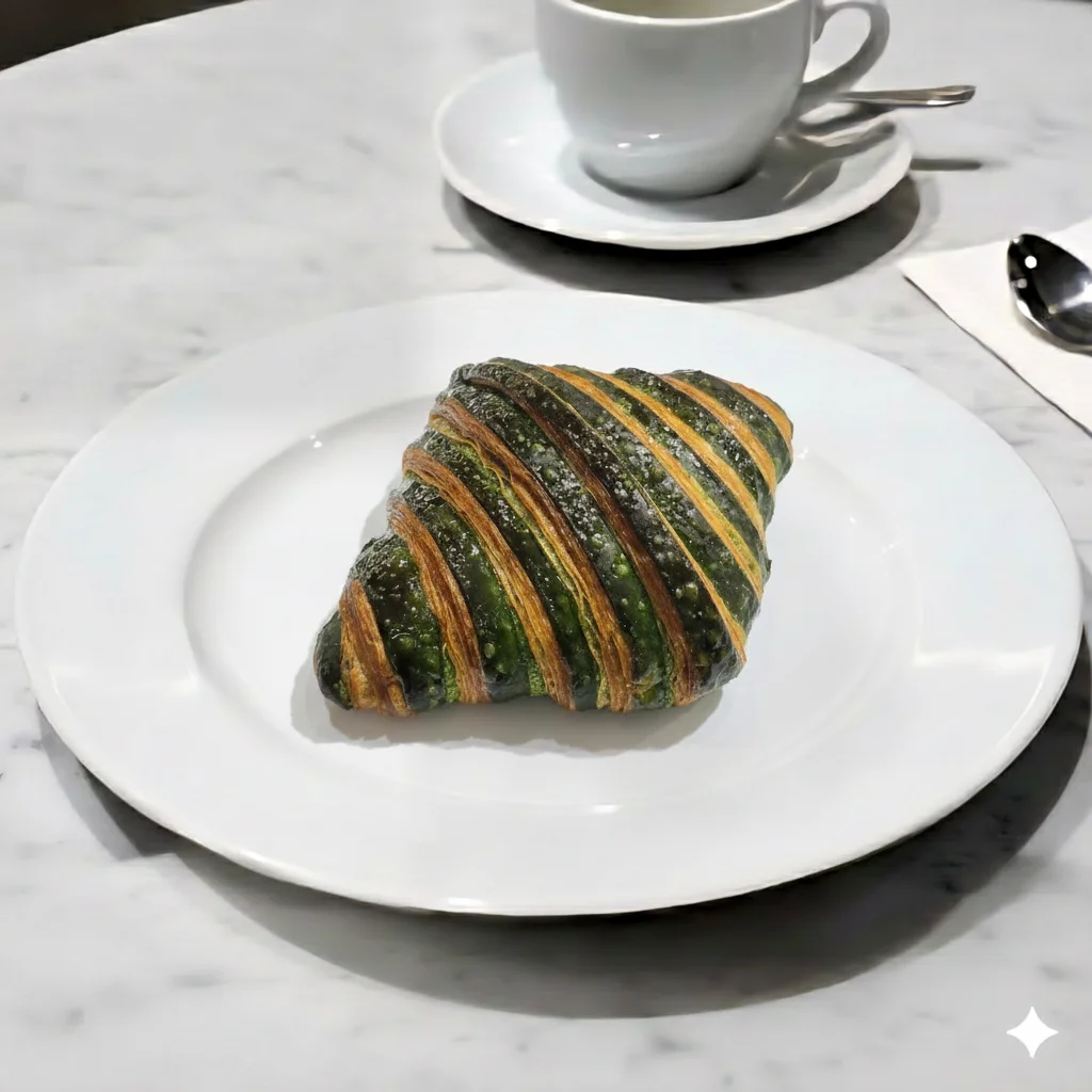 Croissant fourè au pistache