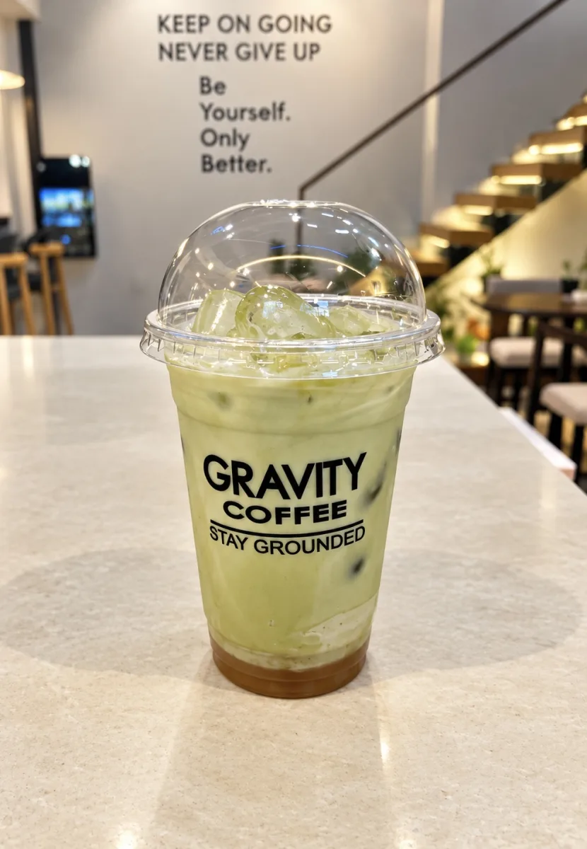 Matcha peach