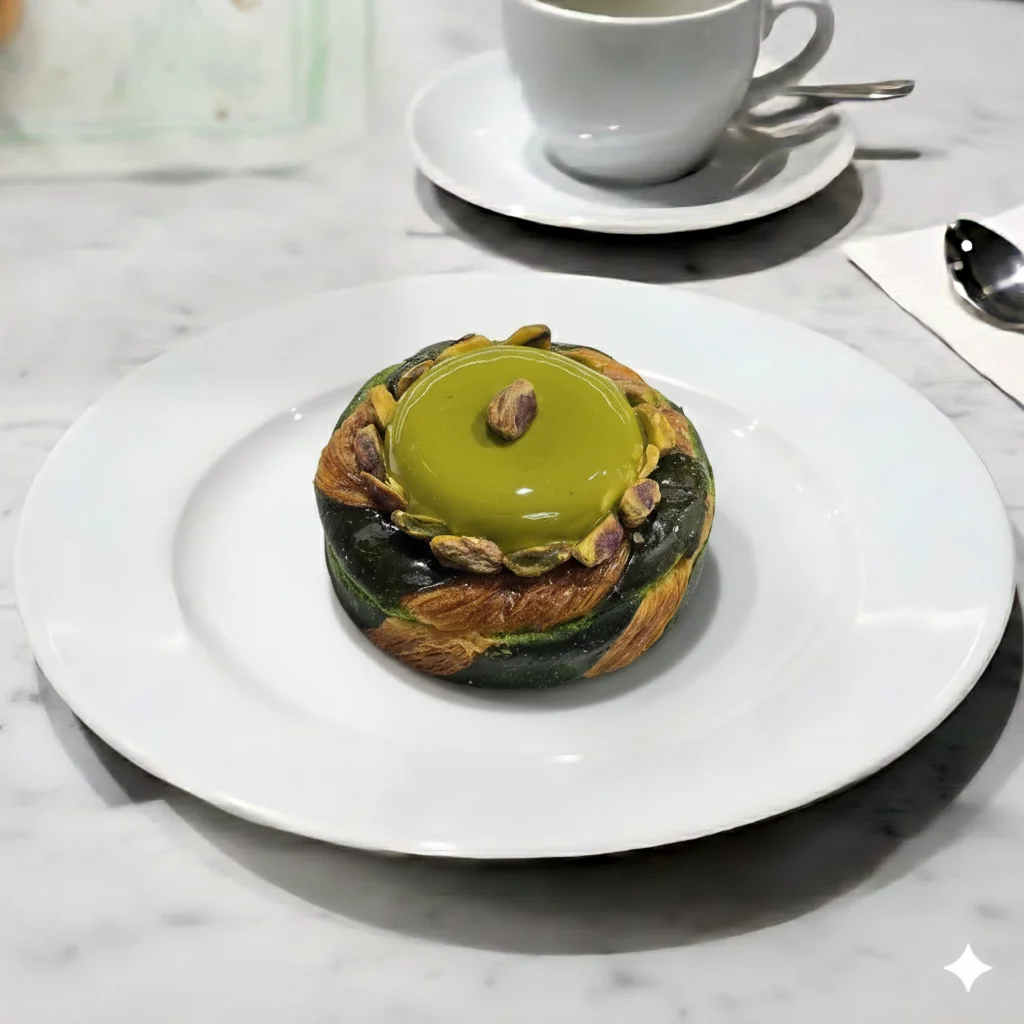 Tarte feuilletèe pistache