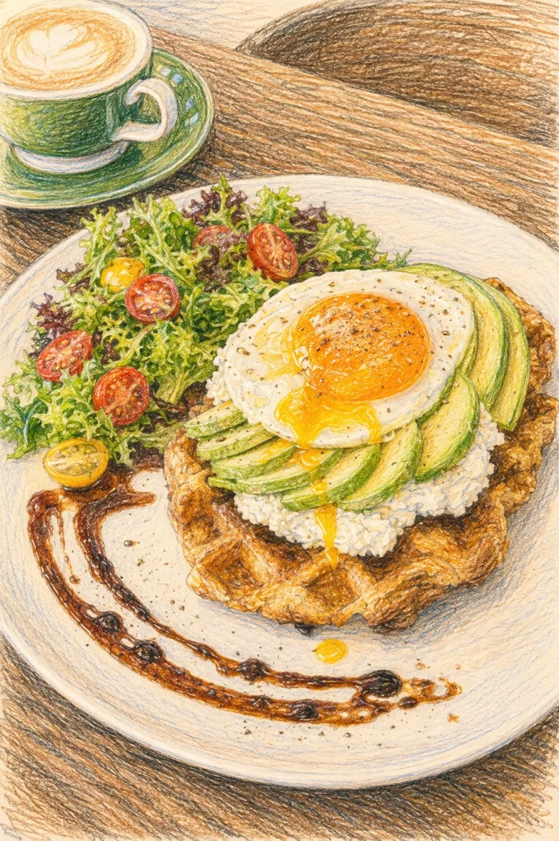 CROFFLE AVOCADO EGG