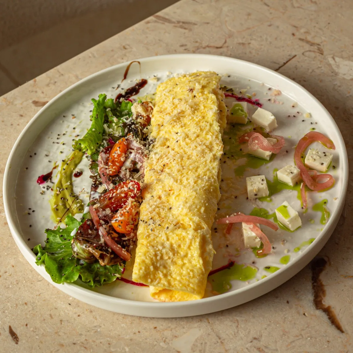 Omelette au fromage