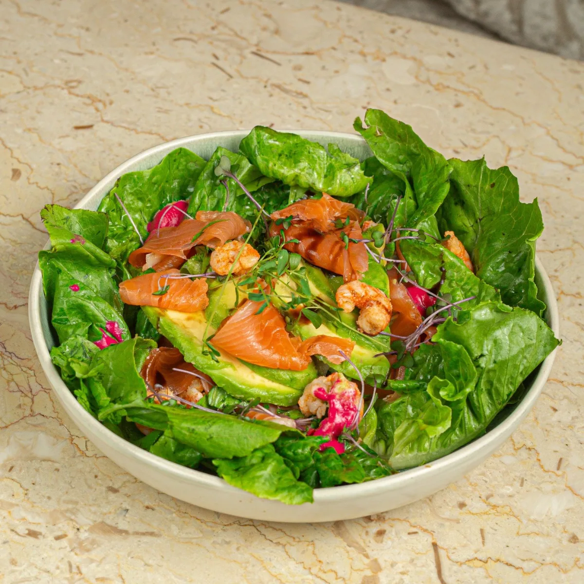Salade crevette & avocat