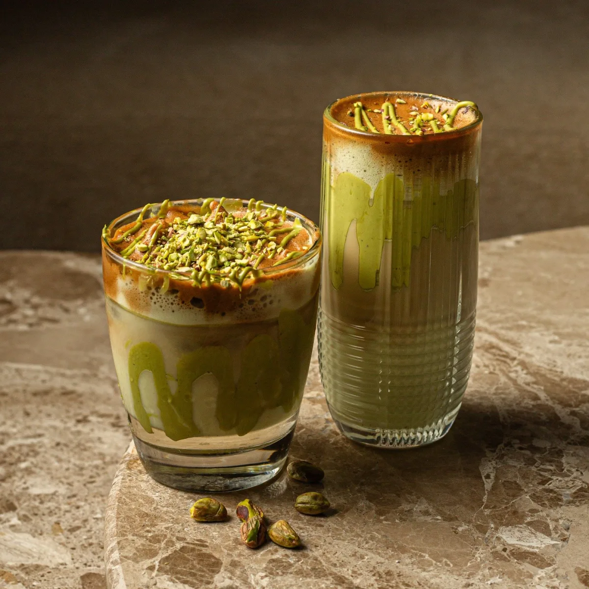 Pistachio dalgona