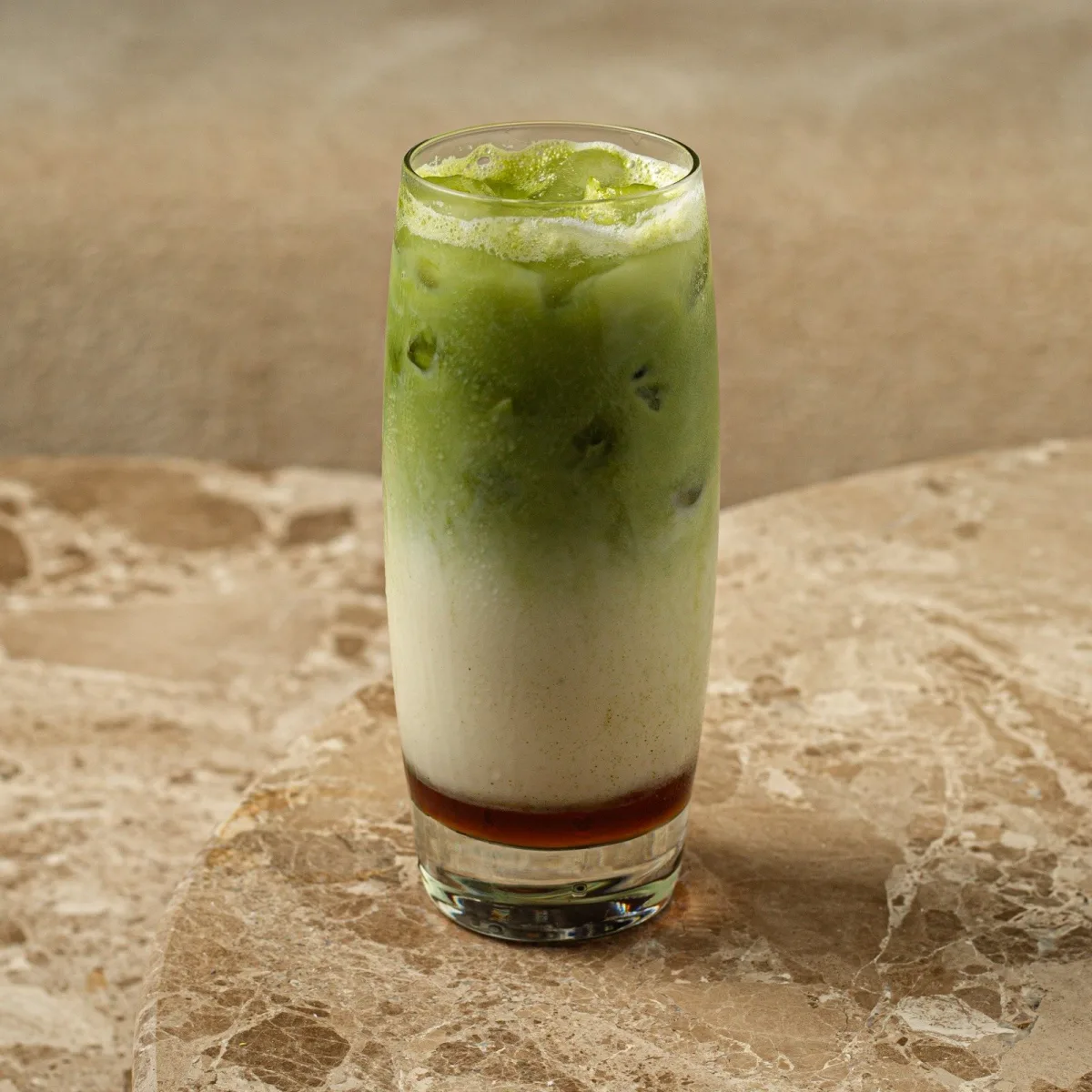 Iced vanilla matcha