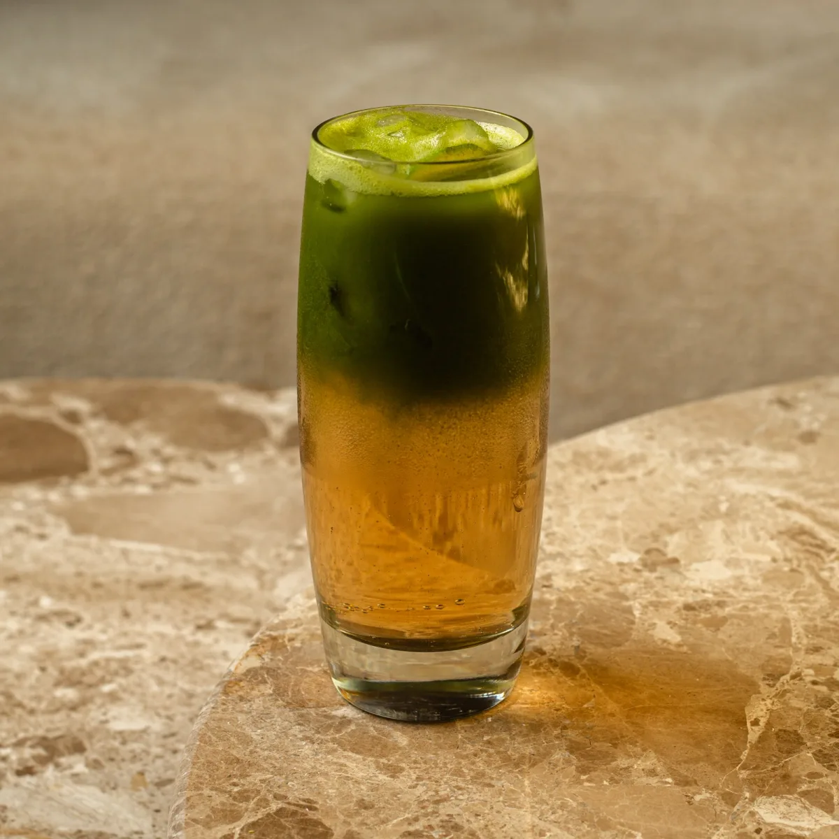 Iced coconut matcha sparkle