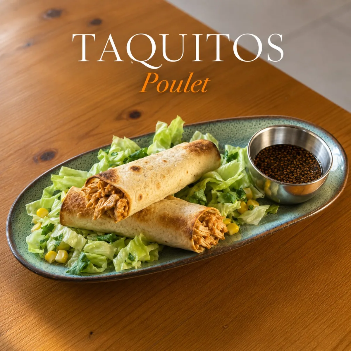 TAQUITOS AU POULET (2 Pièces)