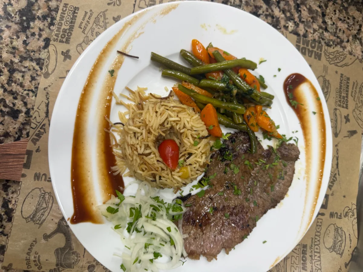 Plat steak