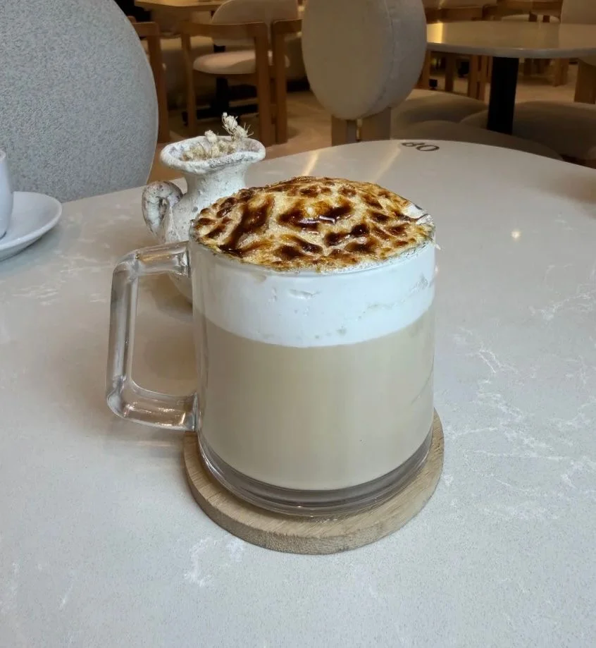 Crème brulée latté