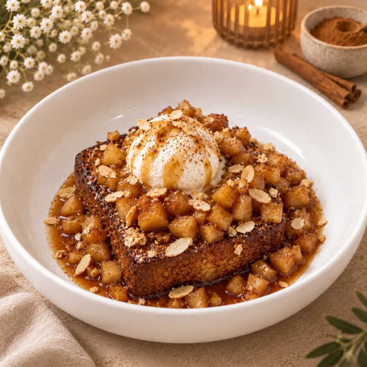 Pain perdu pommes &cannel