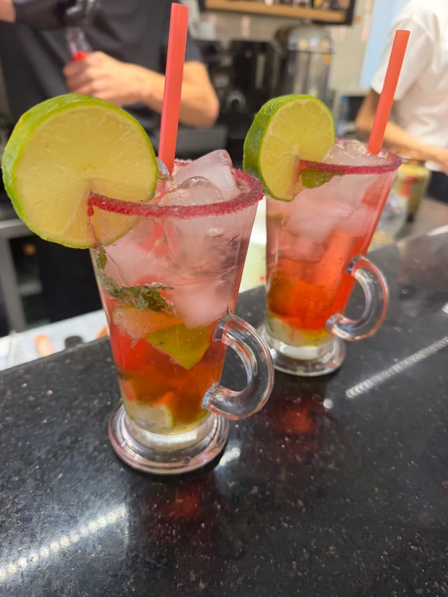 Red mojito strawberry