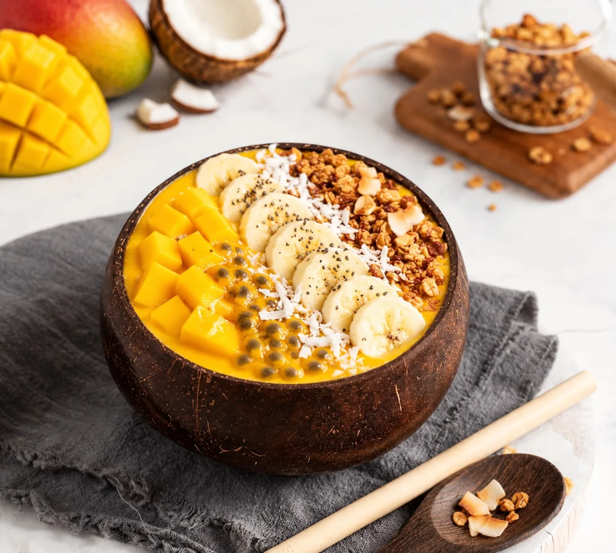 Tropical smoothie bowl