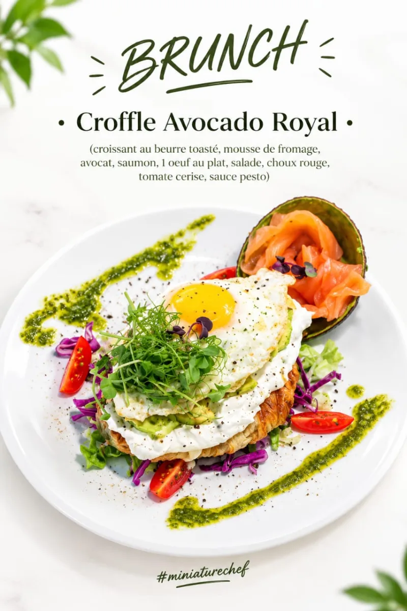 Croffle Avocado Royale