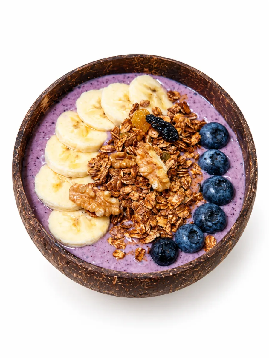 Smoothie blueberry bowl