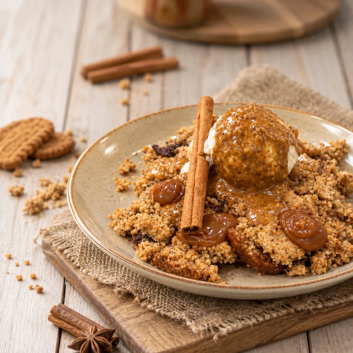 Crumble Pomme Noisette