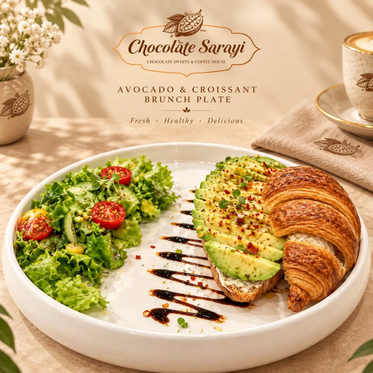 Avocado croissant