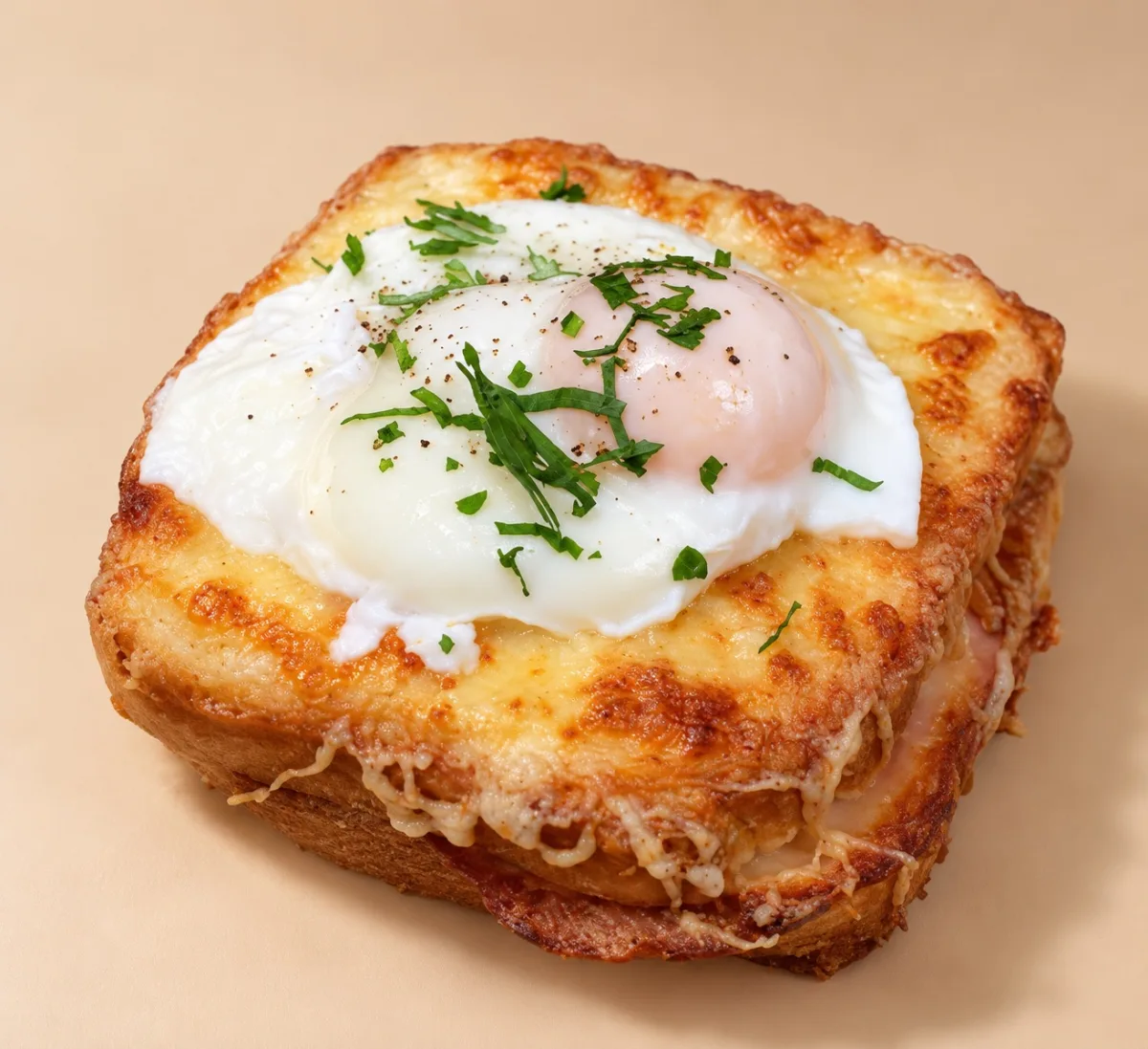 Croque monsieur à l’œuf poché