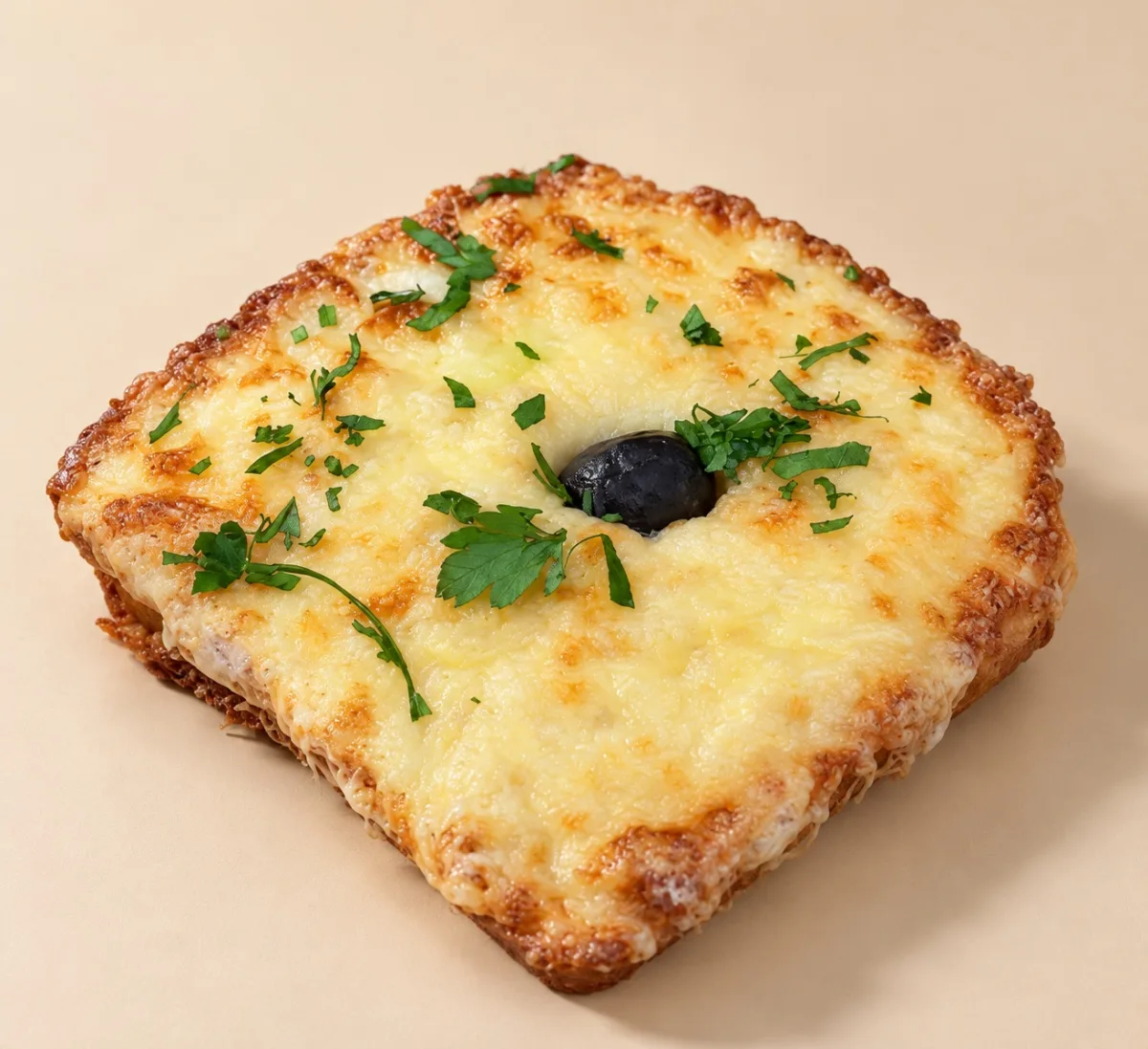 Croque monsieur au poulet fumé