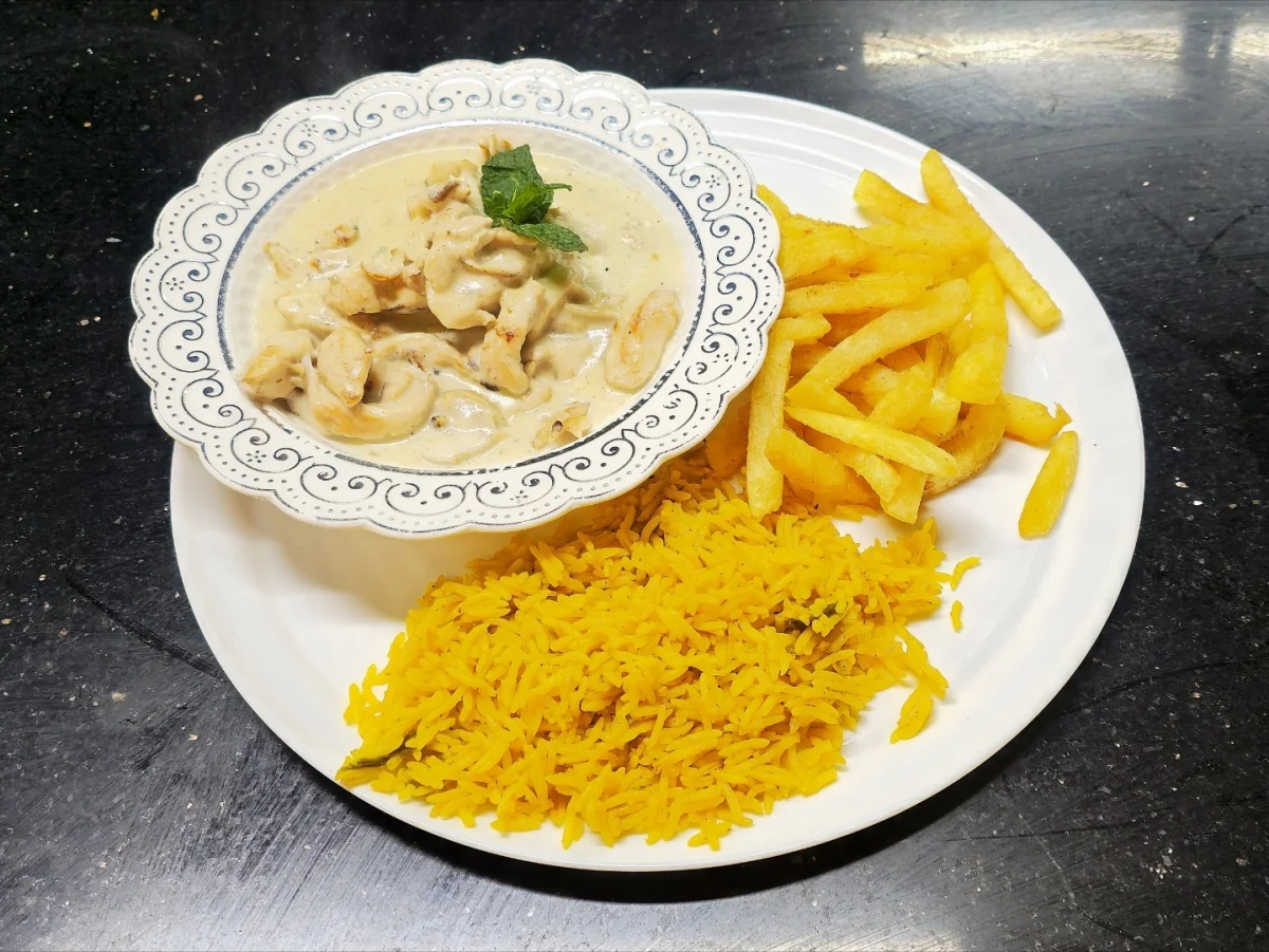 Emicie de poulet a la creme